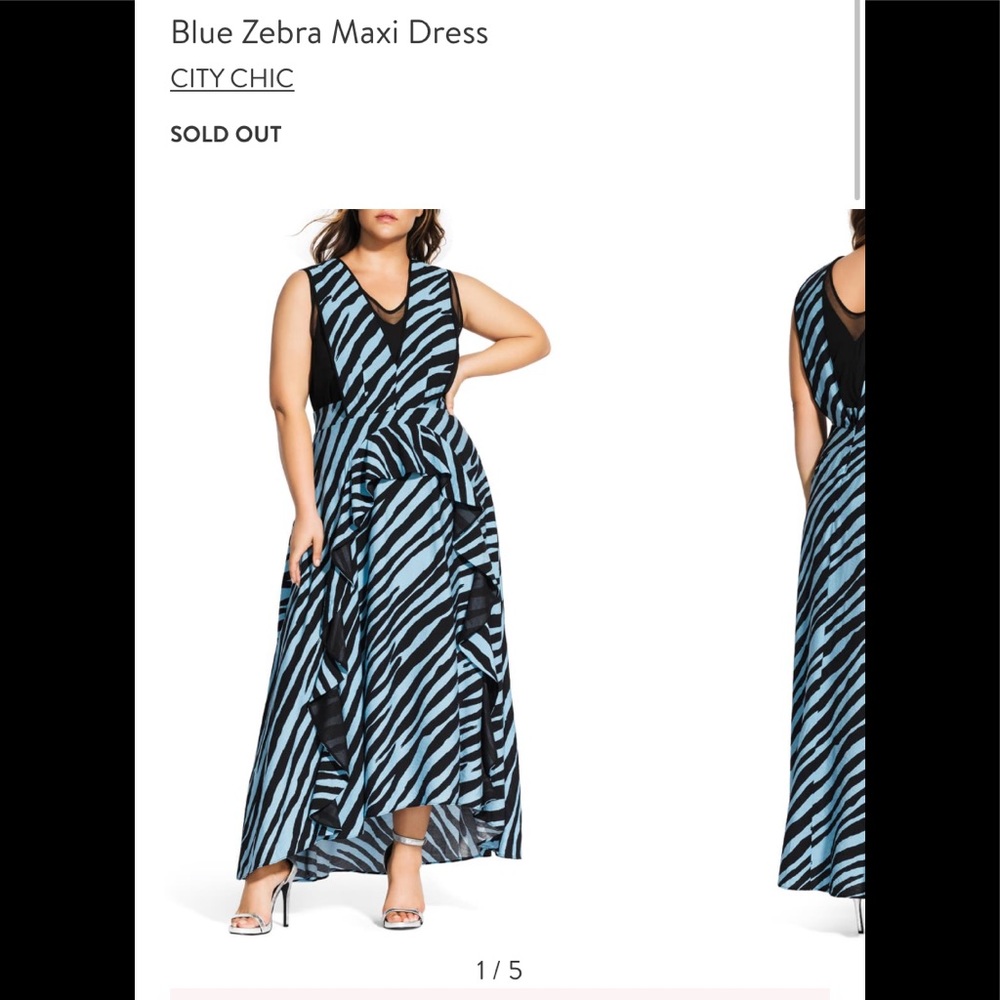City Chic Blue Maxi Dress